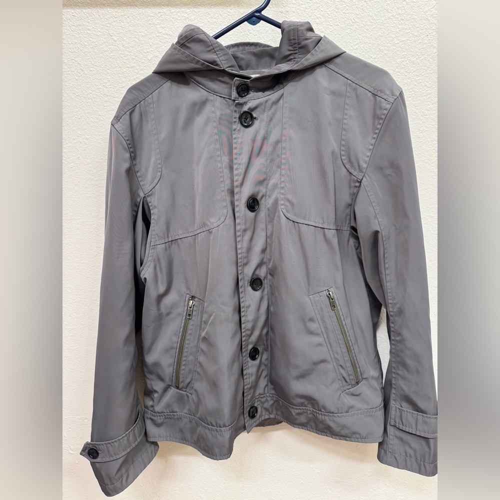 1971 Reiss Vintage Men's Grey Pitcher Light Hoodie Jacket Sz XL